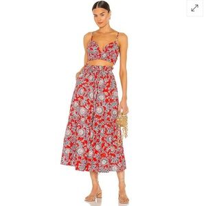 A.L.C Poplin Top and Skirt